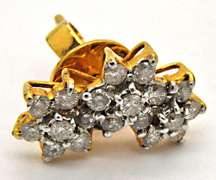 14K GOLD & DIAMONDS RING AND EARRINGS SET