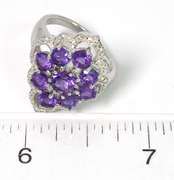 Juicy Amethyst Ring in Sterling Silver