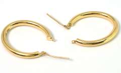 14KT Oval Shaped Earrings