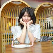 Portable USB Rechargeable Lazy Fan Hanging Neck