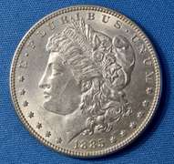 1885 B U MORGAN DOLLAR