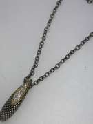 Andrea Candela 18k and sterling diamond necklace