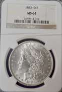 1883 Morgan Dollar MS63 NGC