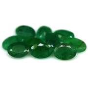 Oval cut 6.02ct Zambian Emerald set