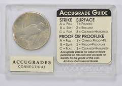A3-65c 1927 Peace Silver Dollar - Accugrade Graded