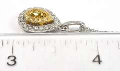 Sparkling 18KT 2-Tone Necklace with 0.75CTW Fancy Color Diamonds