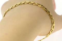 10K Yellow Gold 8,5mm Curb Chain Classic Men's Cuban Link Bracelet