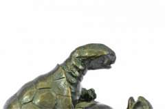 Turtle Reptile Garden Bronze Sculpture