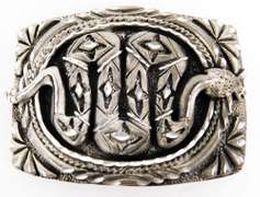 Ornate Cobra Snake Belt Buckle