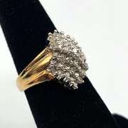 Dazzling 10kt Waterfall Diamond Ring
