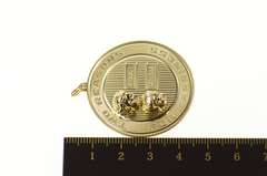 14K Yellow Gold 1960s Two Reasons for Happiness Children Charm/Pendant