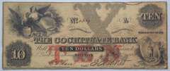$ 10 Cochituate Bank Boston 1851  Note