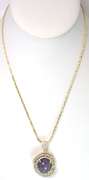 Enamoring Huge 20.00CTS Cabochon Star Ruby & White Sapphire Necklace in 2-Tone Sterling Silver