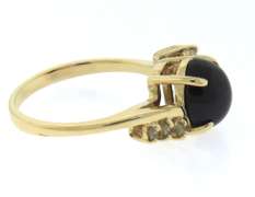 Favorite Pink Tourmaline Cab and Diamond Ring