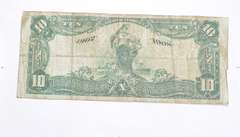 1908 $10 Commercial Nat'l Bank Of Raleigh National Currency - Large
