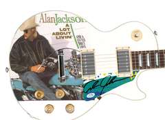 Alan Jackson Autographed Poster Album Lp Cd Photo Guitar ACOA