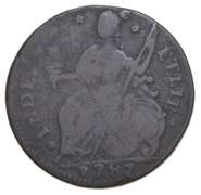 1787 Connecticut Cent - Circulated