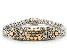 Trendy Two Tone 18kt YG & 925 Silver John Hardy Naga Bracelet