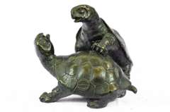 Turtle Reptile Garden Bronze Sculpture