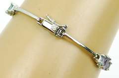Sterling Amethyst & Blue Topaz Bracelet
