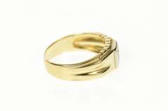 14K Yellow Gold 0.14 Ct Classic Men's Diamond Wedding Ring