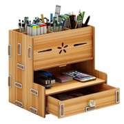 Wooden Drawer Storage Box Desk Organizer