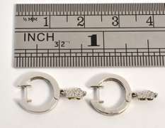 Tasteful Diamond Earrings in 14K WG