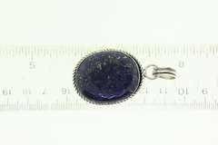 Silver-Tone Quartz Gemstone Pendant
