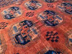 MAGNIFICENT VINTAGE AFGHAN RUG 9.5x11.5