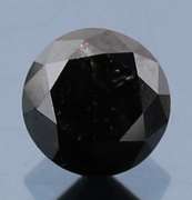 Very fine 1.06ct smooth cut Black Diamond solitaire
