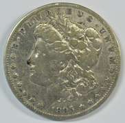 Ultra Rare 1895-S Morgan Silver Dollar. Key date