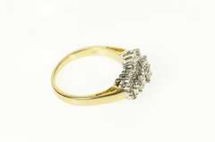 14K Yellow Gold 0.60 Ctw Classic Diamond Halo Engagement Ring