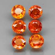 Exotic 4.38ct Mandarin Garnet set from Namibia
