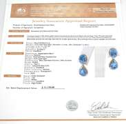 Striking Aquamarine & Diamond Earrings in 14KT Yellow Gold