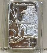 1 Oz Silver Bar PROOF - Trident