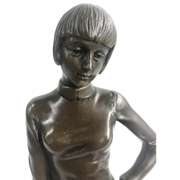 Figure of a Young Woman Bronze Figurine