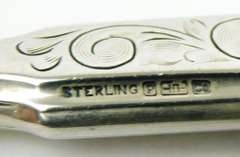 Antique Ladies Sterling Silver Button Hook