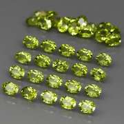 Real 8.18ct untreated apple green Peridot set