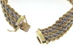 Majestic Wide Rope Yellow Gold Bracelet