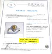 Amazing 1.00CTW Fancy Colored Diamond Ring in 14KT White Gold