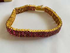 47.0 CT Ruby Bracelet in 18kt Solid Yellow Gold!