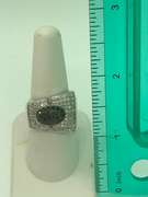 14k white gold ladies diamond ring.