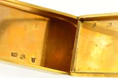 18K Yellow Gold Victorian Elaborate Enamel Oval Hinged Trinket Box