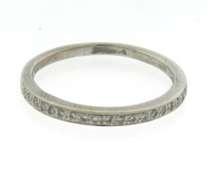 Elegant White Gold Diamond Band