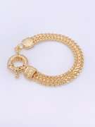 Beautiful 18kt Gold Plated Greek Key Design Bracelet
