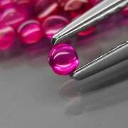 Glistening! 3.28ct 80 piece set of top reddish pink Rubies