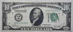 $ 10 1928 A Gold Redeemable NY Fed Reserve Note