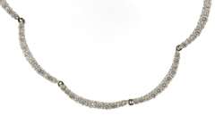Sterling Silver CZ Tennis Necklace