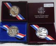 3 ea Commemorative Halves: 1986 and Two 1992