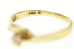 10K Yellow Gold Diamond Solitaire Classic Promise Engagement Ring